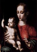 Luis de Morales Virgin and Child with a Spindle oil on canvas